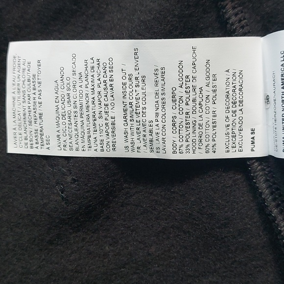 Puma youth boys fleece hoodie Sweatshirt  L 14/16 - Picture 9 of 10